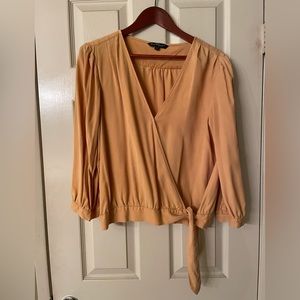 💫4/$20 Velvet Heart Faux Wrap Top, size L